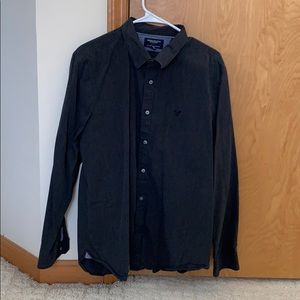 Dark Grey American Eagle Button Down - XL Slim Fit